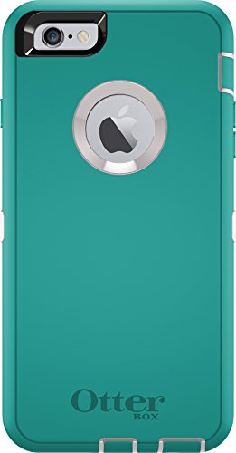 OtterBox DEFENDER iPhone 6 Plus/6s Plus (ONLY 6 PLUS/6S PLUS)Case - Retail Packaging - SEACREST (WHISPER WHITE/LIGHT TEAL)