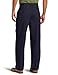 IZOD Men's American Chino Pleated Pant, Navy, 34W x 30L
