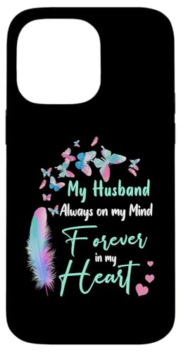 For My Husband In Heaven, Missed Memorial Of My Husband Case for iPhone 14 Pro…