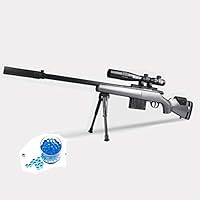 BCHENG Water Bomb Toy Gun, Military Combat Barrett Sniper Rifle, Children Outdoor CS Water Bomb Toy Sniper Rifle+10000 Bullets.