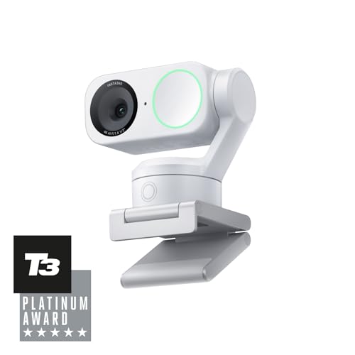 Insta360 Link 2 Polarweiß - 4K Webcam für PC/Mac, 1/2"-Sensor
