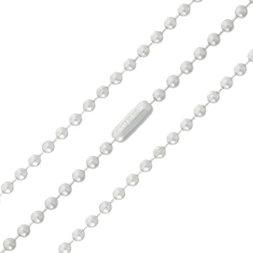 Sterling Silver Hypoallergenic Ball Chain Necklace - 4mm, 30"