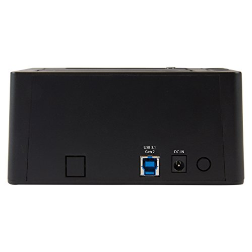 StarTech.com USB 3.1 Gen 2 (10Gbps) Dual-Bay Dock for 2.5"/3.5" SATA SSD/HDDs - Supports SATA I, II, III and UASP - Top-loading