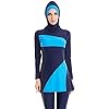 TianMai Bescheiden moslim-badpak, voor dames en meisjes, islamitisch hijab-badpak, volledige dekking, beachwear, badpak