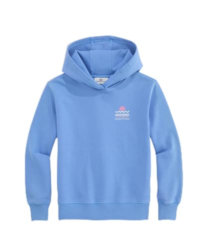 Vineyard Vines Girls' Surf Terry Hoodie, Breaker Blue, 3T