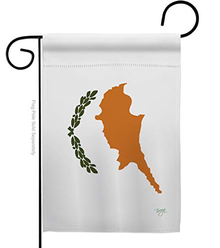 Breeze Decor G158318 Cyprus Nationality Decorative Vertical Garden Flag, 13" x…