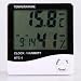 Desk or Wall Mount All-in-One Digital Alarm Clock / Thermometer / Calendar