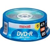 Maxell 16X Write-once DVD-R Spindle - 15 Pack (638006)