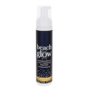 Beach-Glow-Self-Tanning-Fake-Tan-Mousse-for-Men-Women-Promotes-Natural-Streak-Free-Tanning-Perfect-for-All-Skin-Types-250ml Beach Glow Fake Tan, Self Tan Professional Tanning Mousse, Self Tanning Invisible Foam, 250ml
