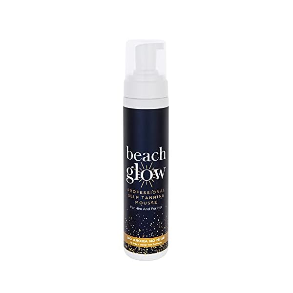 Beach Glow Fake Tan, Self Tan Professional Tanning Mousse, Self Tanning Invisible Foam, 250ml