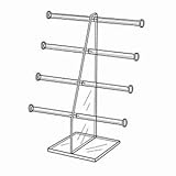 Acrylic Bracelet & Necklace Jewelry Display, 4 Tiers