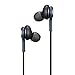 Earphones Headset Earbuds w/Mic Headphones for Samsung Galaxy S9 S8 S7 S8/S9 Plus Note 8 9 J7 Apple iPhone 8 X LG G6 G7 V40 V30 V20 Pixel 2 3 HTC U11 U12 Moto Z2 Z3 G6 E OnePlus 5 6 -by Moona (Black)