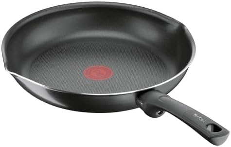 Day by Day B5580423 Poêle à frire avec revêtement anti-adhésif en titane et signal thermique Nettoyage facile Noir 24 cm