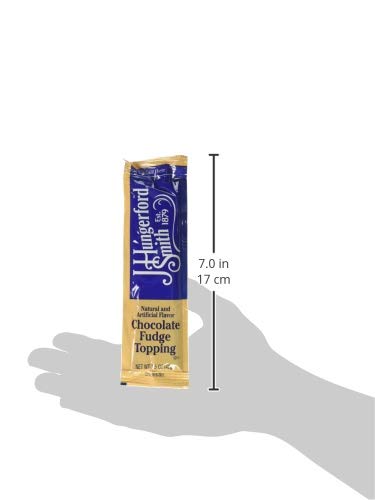 J Hungerford Smith Portion Control Topping, Chocolate Fudge, 1.5 Ounce (Pack of 96)