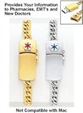 MD Alert Bracelet, Color Gold