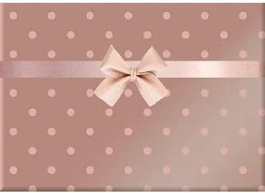 Metallic Polka Dot Rose Gold True Rose Gold Shinny Gloss Metallic Gift Wrapping Paper Roll for Birthday, Holiday, Wedding, Baby Shower Gift Wrap - 30 inch x 15 feet with Gift Tags