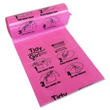 Stout TGUF Tidy Girl Feminine Hygiene Sanitary Disposal Bags 150/Roll 4 Rolls/Carton