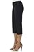 Rekucci Women's Ease into Comfort Capri with Button Detail (8, Black)