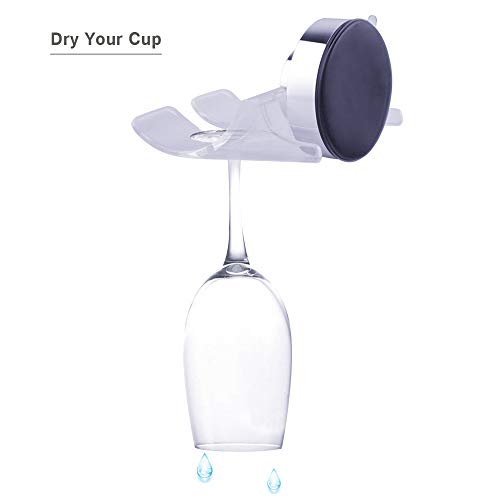 SYIDINZN Wine Beer Cup Holder Caddy Organizer for Bath & Shower