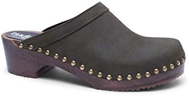 Sandgrens Swedish Handmade Wooden Clog Mule| Athens