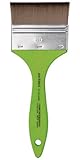 da Vinci Student Series 5073 Fit for School and Hobby Paint Brush, Mottler Flat Elastic Synthetic with Green Matte Handle, Size 80