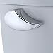TOTO EntradaTM Two-Piece Round 1.28 GPF Universal Height Toilet, Cotton White - CST243EF#01