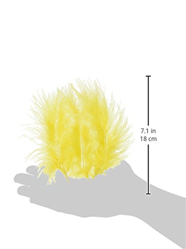 ZUCKER Loose Turkey Marabou Dyed Feathers - Yellow
