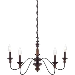 Quoizel HK5005TC Holbrook Chandelier, 5-Light, 300