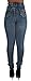 Style N201– Colombian Design, High Waist, Butt Lift, Levanta Cola, Skinny Jeans in Washed Blue Size 5