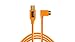 Tether Tools TetherPro USB 3.0 to Micro-B Right Angle Cable, 15' (4.6m), High-Visibilty Orange