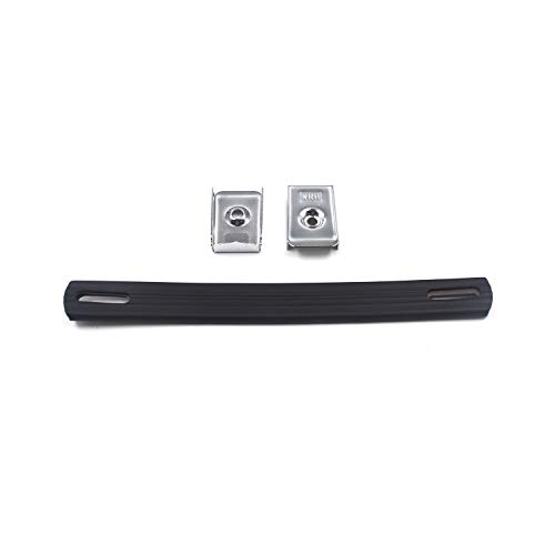 Karcy Telescopic Handle Amp Handle Strap for Guitar Amplifiers Speaker Black with End Caps w Mounting Screws 206mm/8-1/9" Set of 2