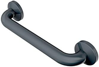 Straight Grab Bar coated Steel Safety 300 mm Dark Grey