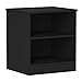 South Shore Libra Open 2-Shelf Nightstand, Pure Black
