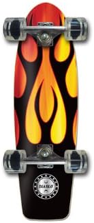 Diablo Burn Cruiser Complete Skateboard, 8 x 28