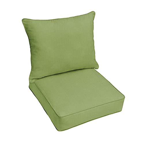 Sorra Home Indoor/Outdoor Corded 5 inch Deep Seating Pillow and Cushion Set, Sp…