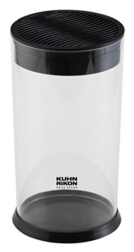 Kuhn Rikon Vision Clear Slotted Easy-to-Clean Knife Stand/Block, Circular