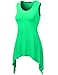 Thanth Womens Tank Tunic Top with Cut-Out Various Hem