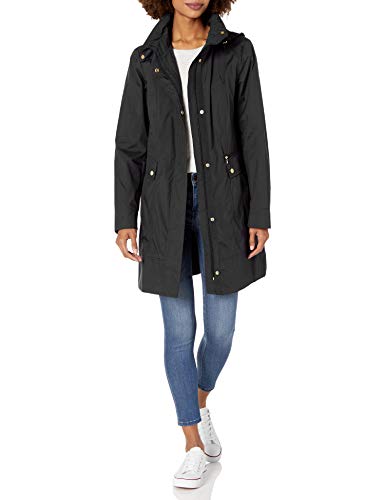 back bow packable hooded raincoat