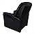 HomyDelight Electric Massaging Chair, Electric Artificial Leather Massage Chair Black