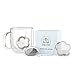 Reusable Tea Infuser Ball for Loose Leaf Tea, Unique Flower Shape, Fine Mesh Stainless Steel Single Serve Strainer and Steeper with Charming Drip Tray, Cute Tea Gift Set