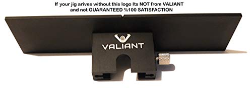 Valiant Cabinet Hardware Jig | Drawer Knobs and Pulls Template Tool for Drilling Holes on Wood | Adjustable Drill Guide Tools for Doweling, Boring and Mounting Door Handles | Made All from Aluminum