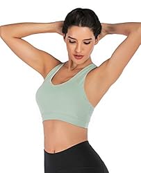 RUNNING GIRL Sports Bra for Women, Criss-Cross Back