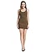 Liang Rou Women's Stretchy Scoop Neck Extra Long Racerback Tank Top