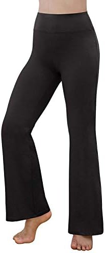 REETOYO Women's Power Flex Tummy Control Workout Yoga Boot Cut Flares Pants with Inner Pocket