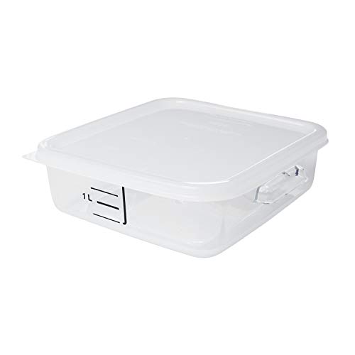 Rubbermaid Commercial Products Small Lid For 2, 4, 6, And 8 Qt. Plastic Space Saving Square Food