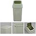 Nicesh 4.5 Gallon Trash Can with Swing Lid, Plastic Swing Top Trash Can (Green)