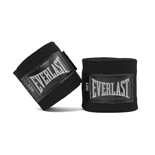 Everlast Core Hand 305cm Boxing Hand Wraps (Black), Men, Women, Muay Thai