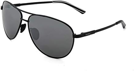 Men's Polarized Aviator Sunglasses, Classic Military Sunglasses UV 400 Protection Lens & Titanium Frame