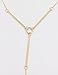 Geerier Gold Chain Y Type Simple Bar Necklace Pendant Bar Drop At Center Long Lariat Necklace With Ring
