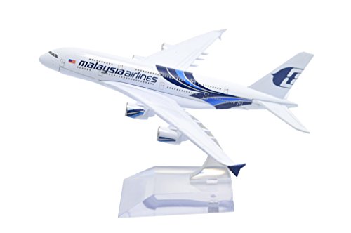 TANG DYNASTY(TM) 1:400 16cm Airbus A380 NEW Painting Malaysia Airlines Metal Airplane Model Plane Toy Plane Model